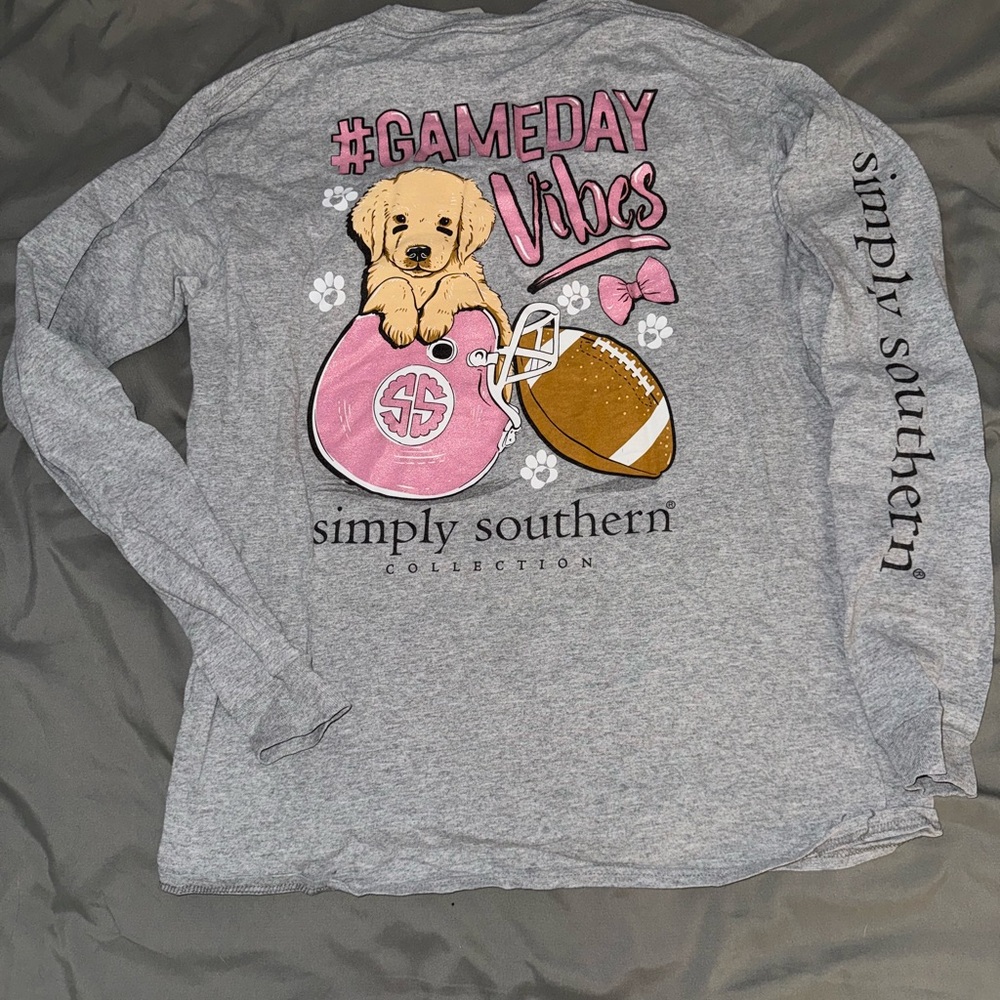 Simply Southern Gray Long Sleeve Shirt